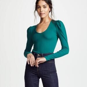 Free People Hey Lady Top Teal Small